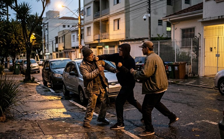 Homem em situação de rua é espancado por dois jovens em Perdizes, na zona oeste de São Paulo
