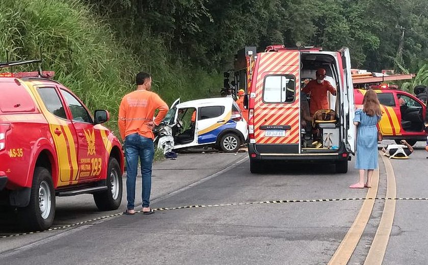 Cinco ficam feridos em acidente na BR-316, em Santa Luzia do Norte