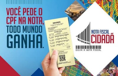 Presente de Natal: Sefaz sorteia R$ 600 mil para cadastrados na Nota Fiscal Cidadã