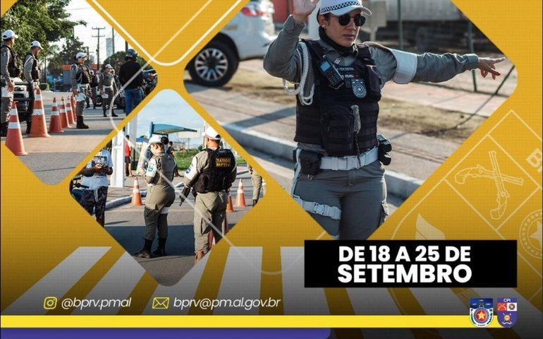 Polícia Militar realiza exposição na Semana Nacional de Trânsito