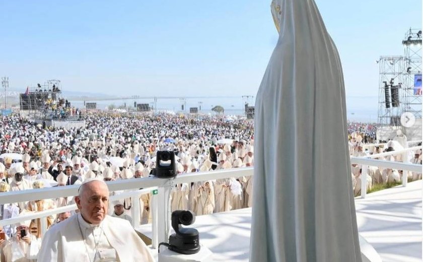 Papa Francisco lembra última aparição em Fátima e pede orações pela paz no mundo