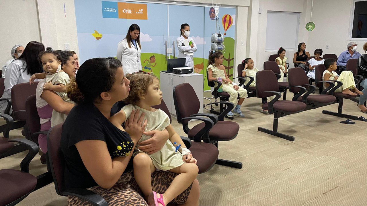 Hospital da Criança de Alagoas exibe desenho animado para hospitalizados na unidade