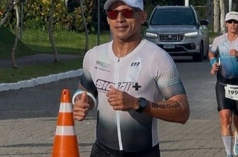 Guarda municipal participa pela sexta vez de competição de triathlon IronMan, em Florianópolis