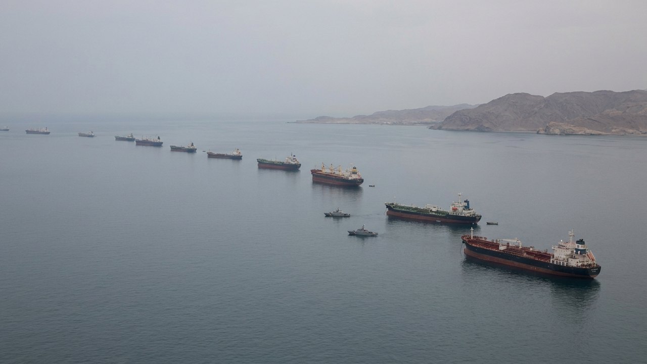 Tráfego marítimo no Estreito de Ormuz cai, enquanto navios aguardam aprovação do Irã