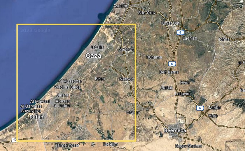 Veja em mapa área de Gaza que precisa ser esvaziada após ultimato de Israel