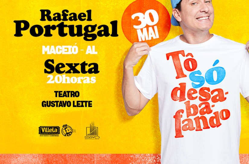 De volta a Maceió, Rafael Portugal apresenta novo show especial