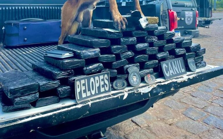 3º BPM apreende 40 kg de maconha em São Sebastião