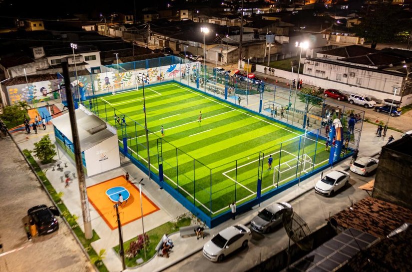 Nova Areninha da parte alta de Maceió amplia oportunidades de esporte e lazer no Antares