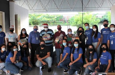 Natal Solidário da Unit arrecada mais de 400 kg de alimentos
