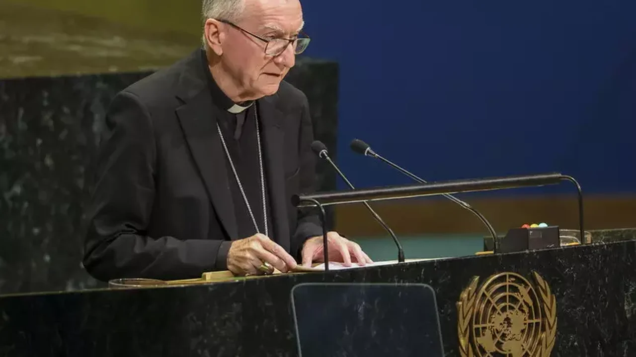 Na ONU, Parolin frisa solução de 2 Estados para Gaza e cita violência contra cristãos