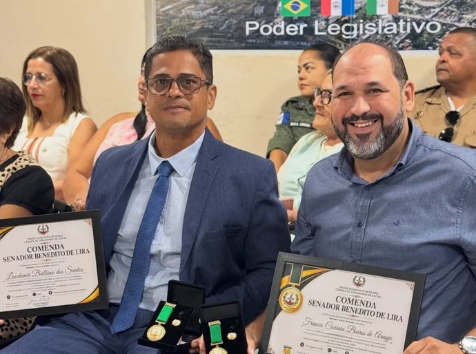 Legislativo de Satuba presta grande homenagem ao prefeito e vice de Santa Luzia do Norte