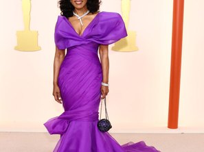 Angela Bassett, by Moschino
