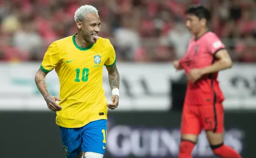 Brasil goleia Coreia do Sul com ataque envolvente e dois gols de Neymar