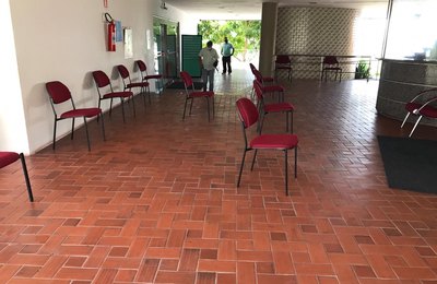 Assessoria de Compliance da Sefaz vistoria Bloco Administrativo para garantir aplicação das medidas de prevenção