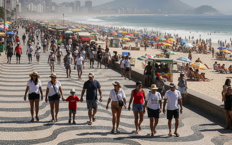 O trono é da Princesinha do Mar: Copacabana é a praia mais frequentada do Rio