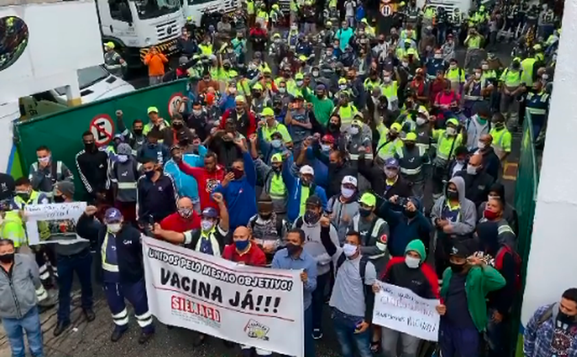 Garis da cidade de São Paulo entram em greve por vacina contra covid-19