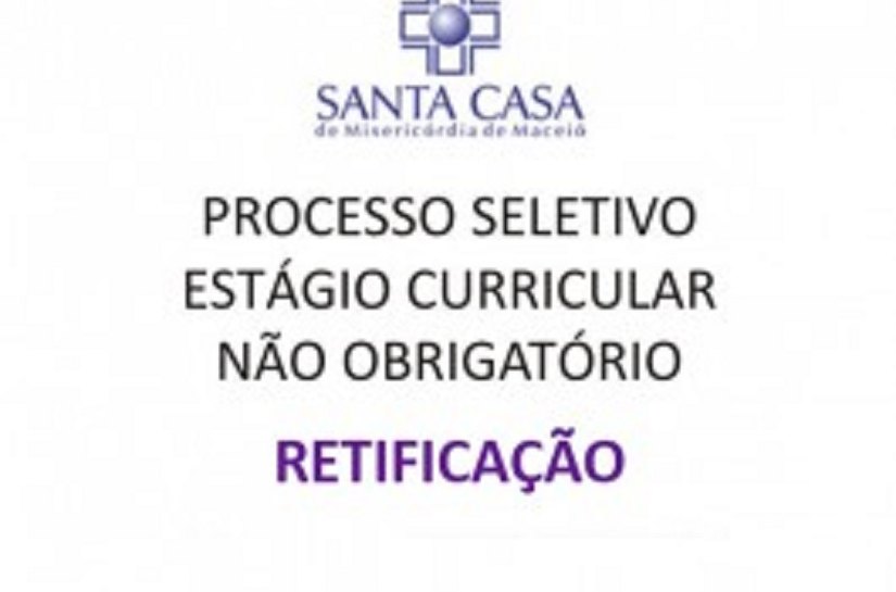 Inscrições para estágio seguem até 26 de junho na Santa Casa