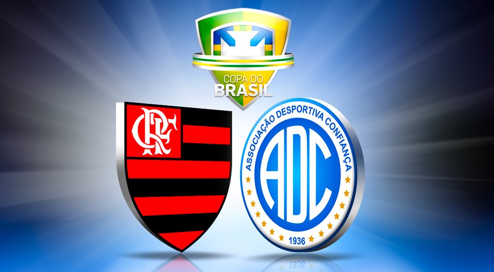 Confiança perde para o flamengo e dá adeus a copa do Brasil / Foto: Montagem