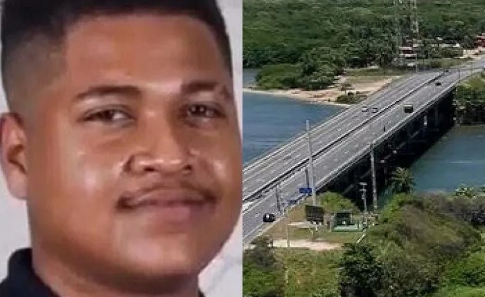 Eraldo Rodrigues, 21 anos, despencou da ponte Divaldo Suruagy e caiu na Lagoa Mundaú