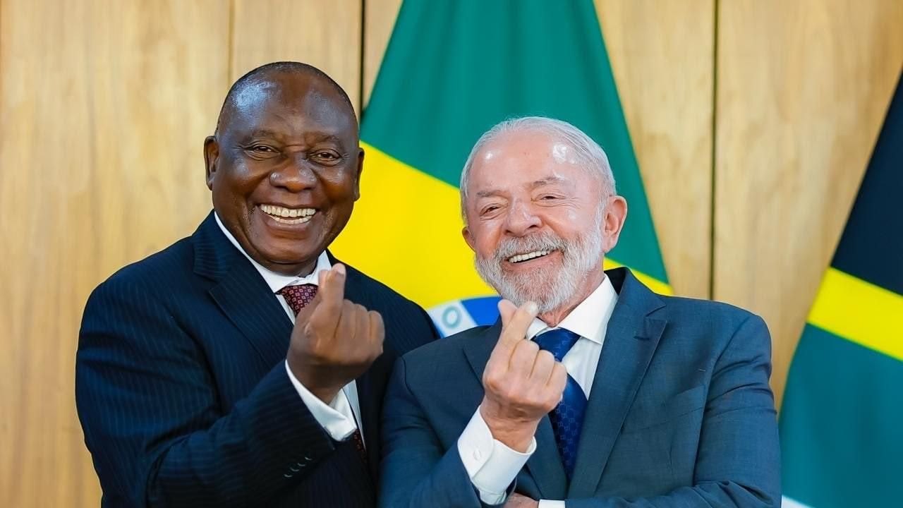 Vitória de Lula representa conquista para o Sul Global, diz Ramaphosa