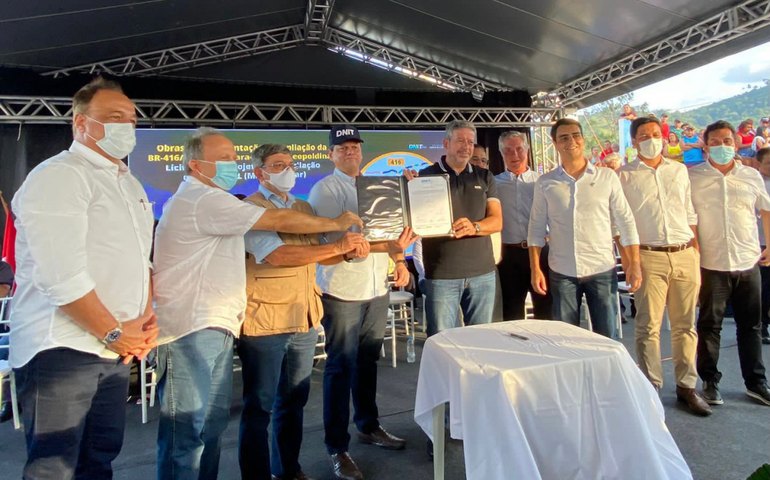 Deputado Galba Novaes participa de autorização para retomada de obras na BR-416