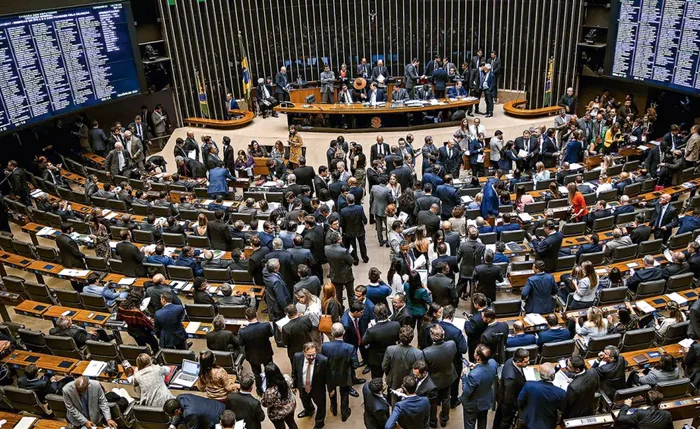 Câmara dos Deputados em dia de votação no Plenário