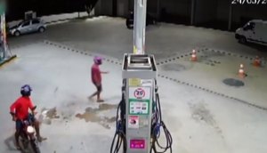 Posto assaltado fica situado na avenida Lauro Porto, entre Aracaju e Socorro. / Foto: Imagem: Reprodução/TV Atalaia