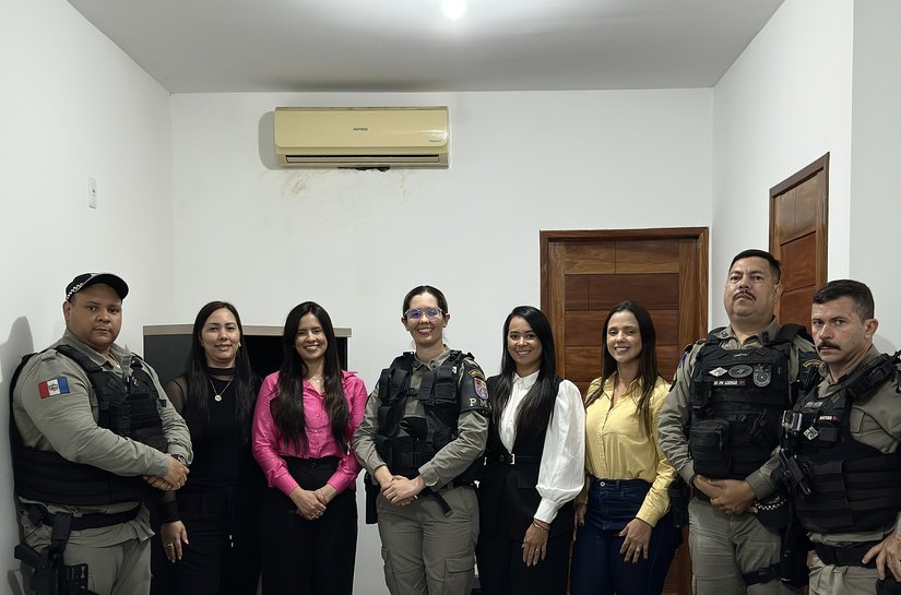 Girau do Ponciano planeja ações em defesa das mulheres durante reunião com a Patrulha Maria da Penha