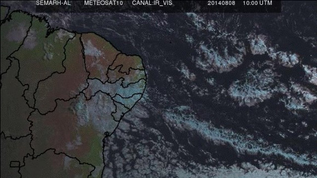 Previsão é de chuva para este fim de semana em Alagoas
