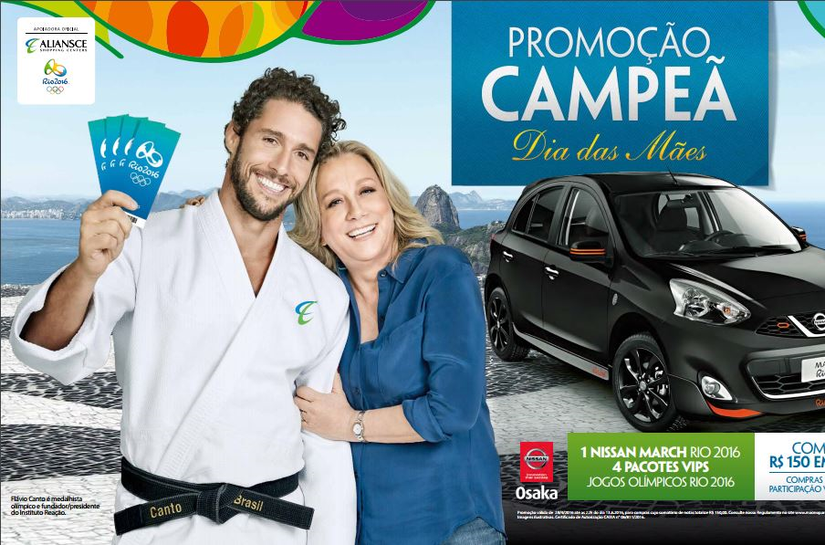 Dia das Mães leva você para os Jogos Olímpicos Rio2016 e dá um Nissan0Km