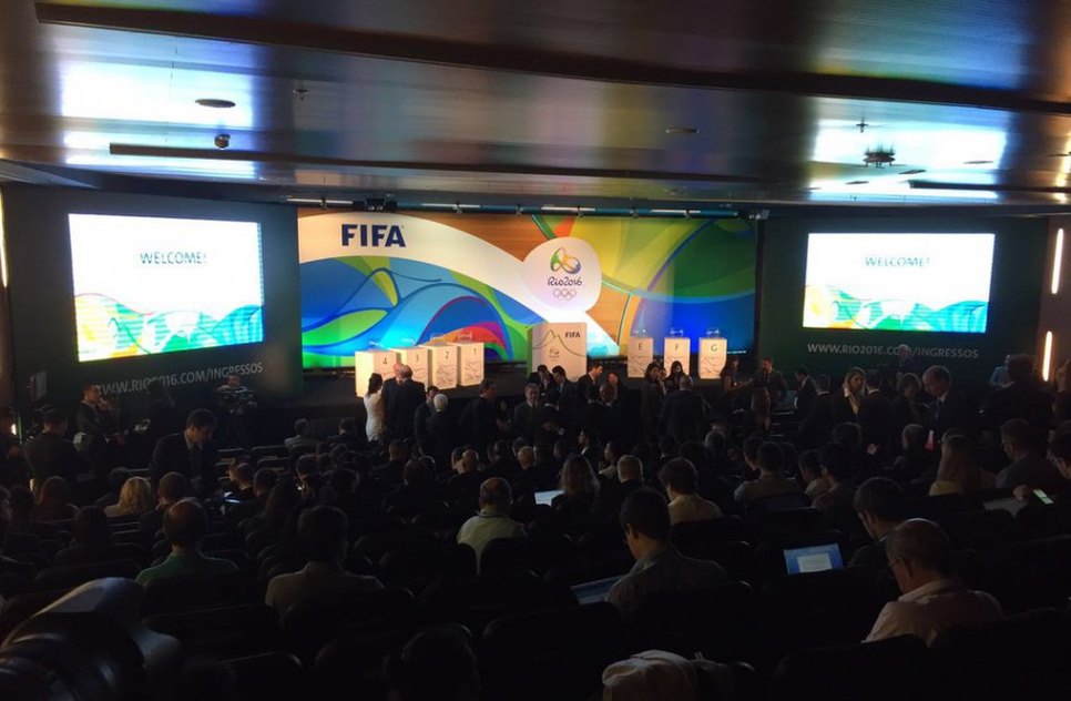 Sorteio de grupos do futebol para olimpiadas 2016 / Foto: CBF - Confederação Brasileira de Futebol