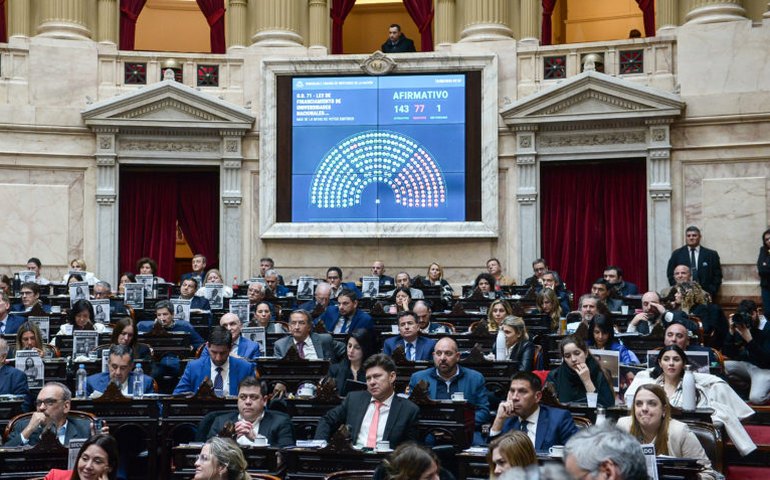 Senado argentino aprova lei orçamentária emergencial para universidades