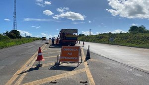 Trânsito na BR-101 entre Laranjeiras e Maruim está funcionando em pista simples / Foto: Foto: DNIT/Divulgação