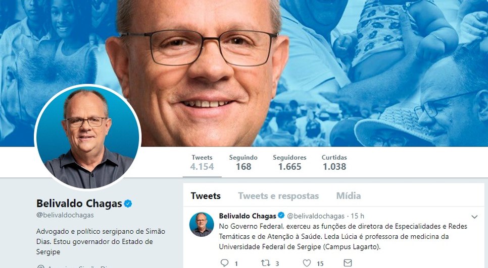 PRINT TWITTER DO GOVERNADOR / Foto: Print da rede social