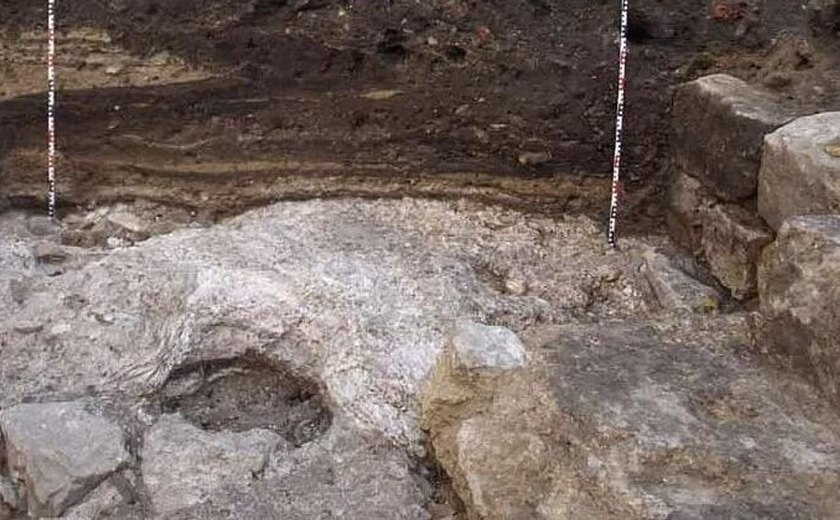 Viga de madeira de 1.000 anos com uma face esculpida é descoberta em lago na Polônia (FOTOS)