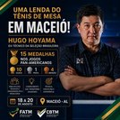 Maceió recebe grandes nomes do tênis de mesa e atletas de todo o Brasil