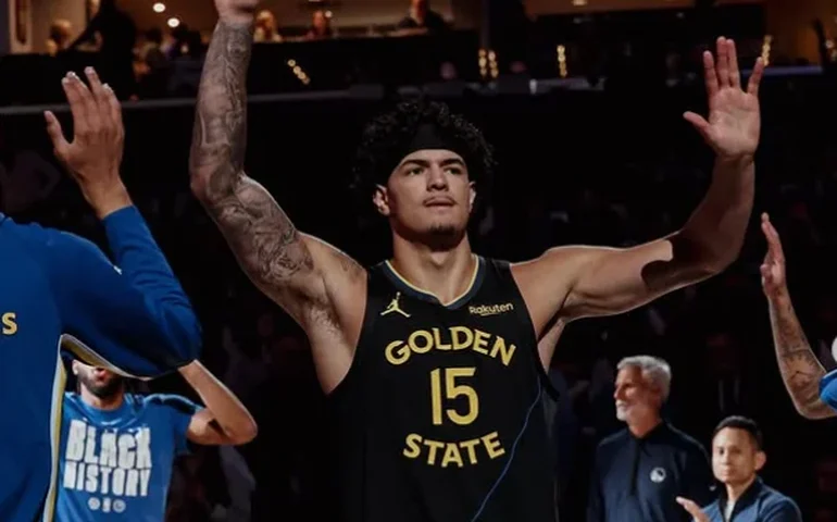 Gui Santos alcança 100 cestas de três na NBA em noite de destaque, mas Warriors perdem para Timberwolves