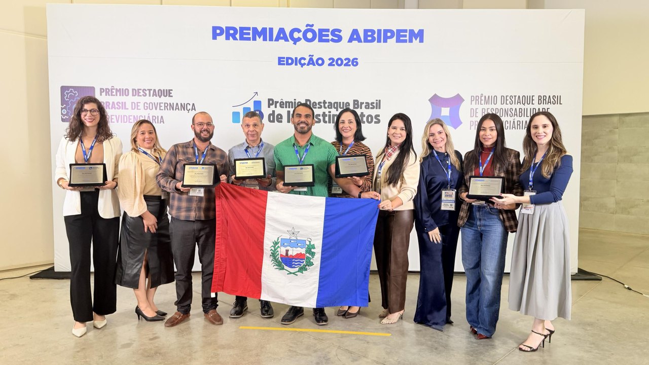 Alagoas recebe três premiações nacionais e se destaca entre os RPPS do Brasil