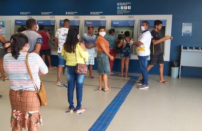 Prefeitura de Teotônio Vilela padroniza filas em instituições bancárias contra o Covid-19  