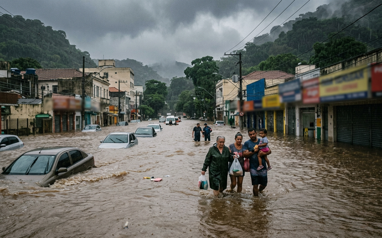 Fevereiro bate recorde de chuva no Rio e volume fica quase três vezes acima da média histórica