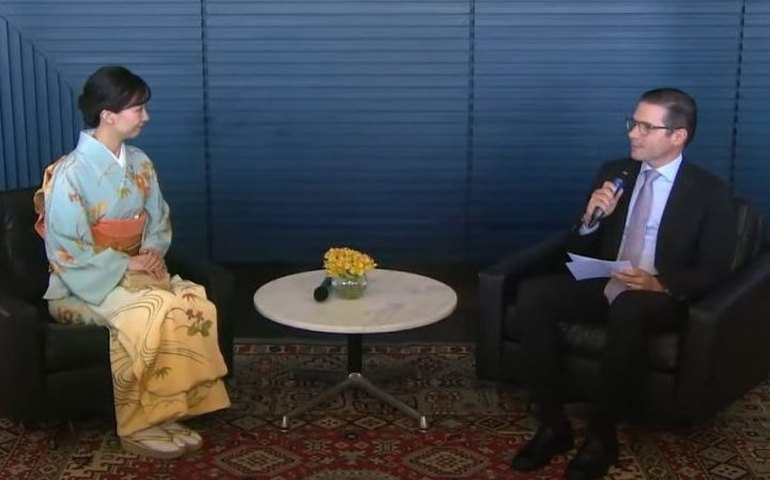 Motta recebe a princesa do Japão e ressalta parceria entre os dois países