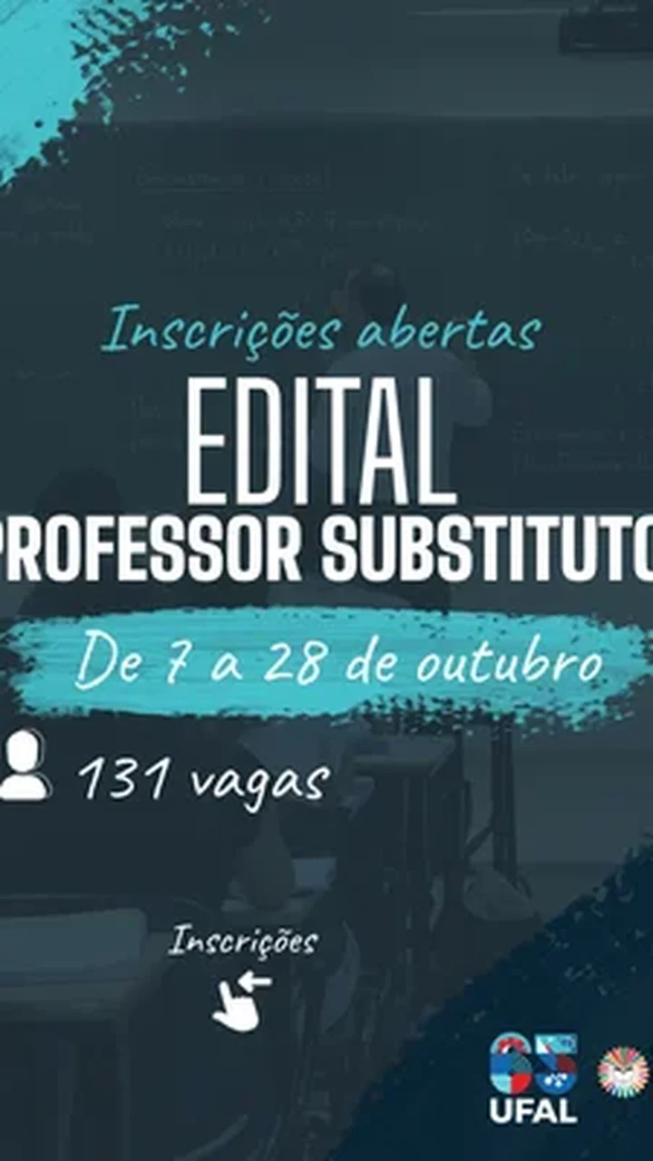 Ufal realiza processo seletivo para contratação de professor substituto