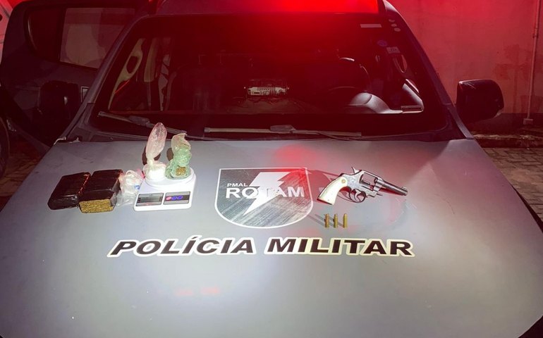 Rotam prende homem e apreende drogas e arma durante operação na Cidade Universitária