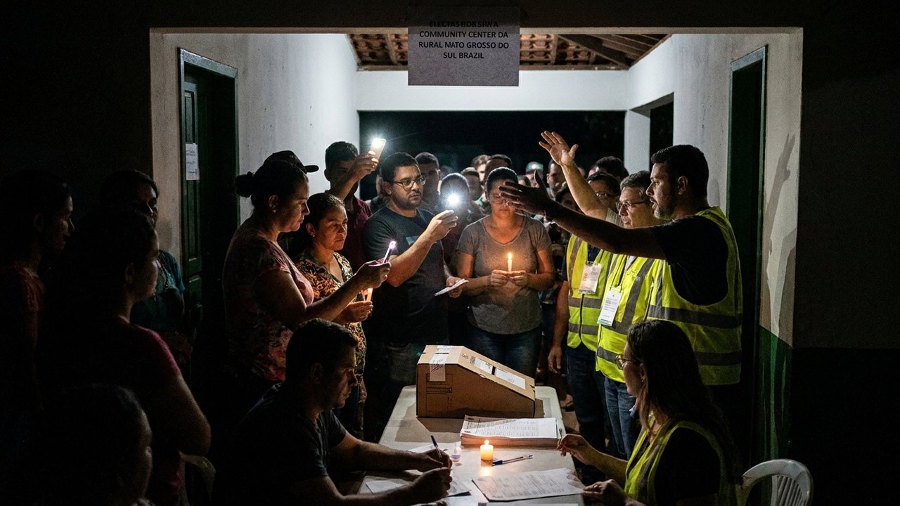 Eleitores ficam no escuro em cidades de MS durante eleições