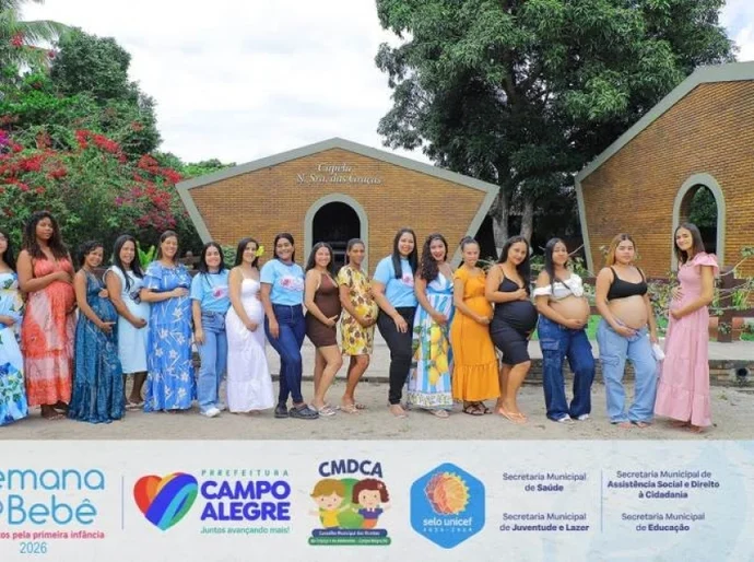 Semana do Bebê: Grupo de Gestantes de Campo Alegre participa de ensaio para Book Fotográfico