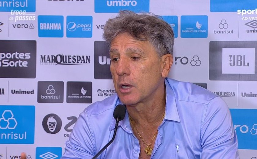 Renato cita Textor após derrota do Grêmio e diz: 'Querem levar o futebol brasileiro a sério?'