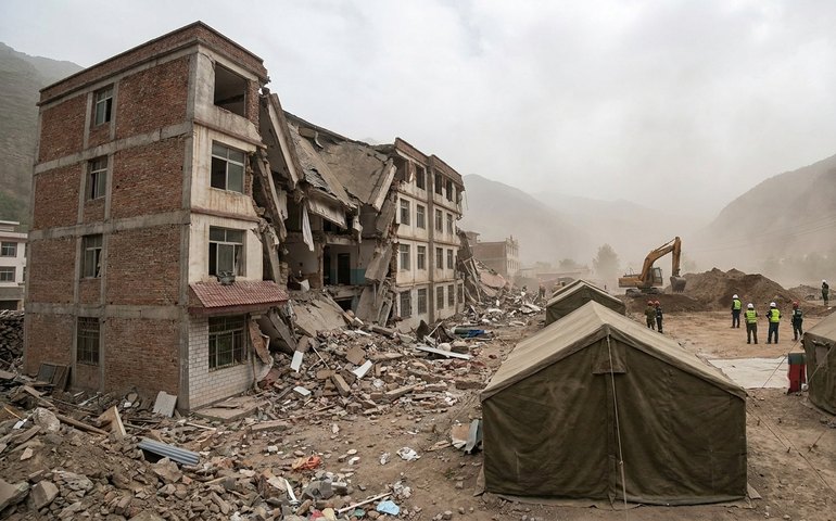 Terremoto de magnitude 6,3 deixa um morto e quatro feridos na China