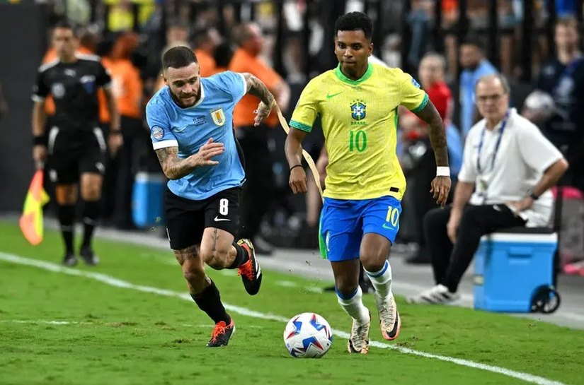 Com um a mais, Brasil perde para o Uruguai nos pênaltis e está eliminado da Copa América