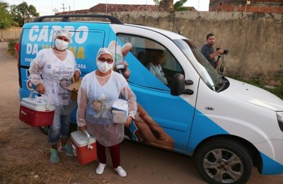Carro da Vacina chega ao conjunto Erick Ferraz em Marechal Deodoro