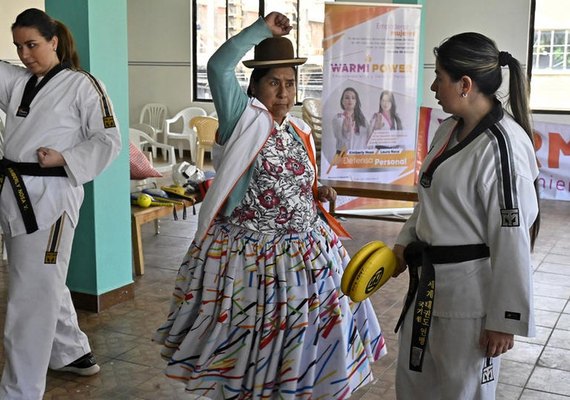 Lidia Mayta, a líder aymara que usa artes marciais para combater a violência contra mulheres na Bolívia